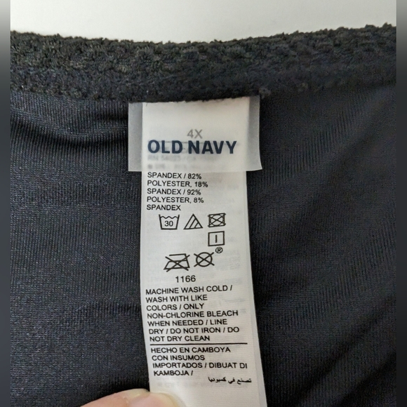 NWT Old Navy 4X Mid-Rise Crochet Knit O-Ring French Cut Bikini Bottom Black Jack - Picture 4 of 13